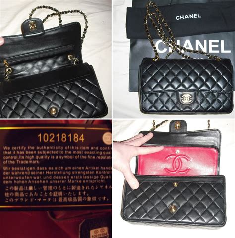 classic chanel real and fake bag serial number